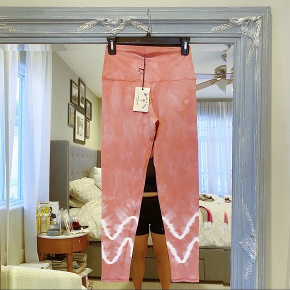 NEW NWT Electric & Rose Sunset Legging High Waist Activewear Yoga Pants Pink L - Picture 6 of 10